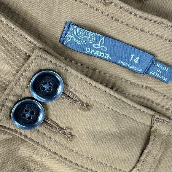 prAna Halle Pants Womens 14 Short Convertible Hiking Gorpcore Outdoor Stretch - Picture 11 of 11